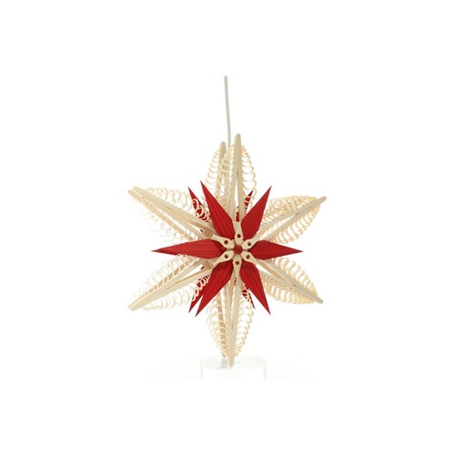 Fensterschmuck spanstern natur - fensterschmuck,