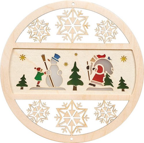 Fensterbild winterwald 15cm - fensterbild,