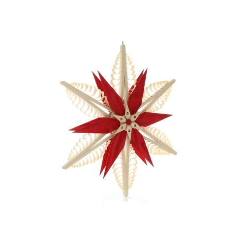 Fensterschmuck holzstern mit - holzstern,