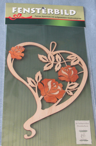 Fensterbild herz mit - fensterbild,