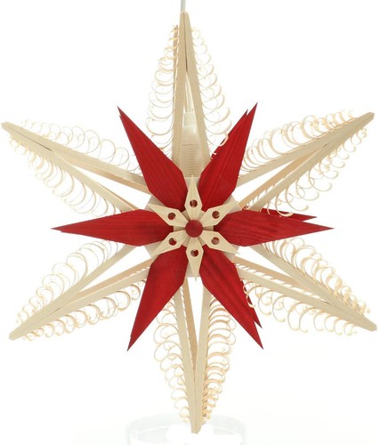 Fensterschmuck spanstern natur - spanstern,