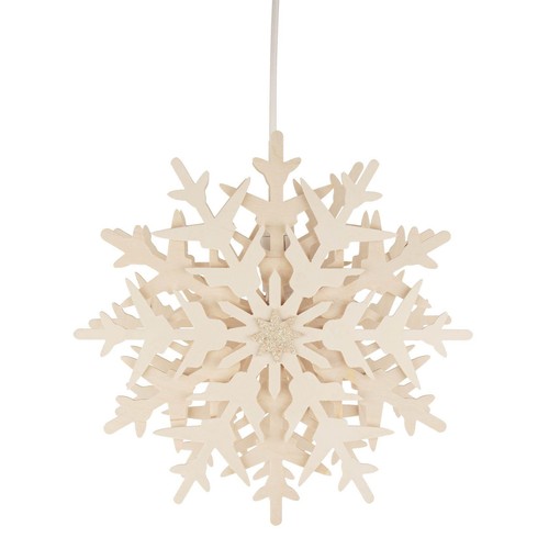 Fensterbild schneekristall mit - fensterbild,
