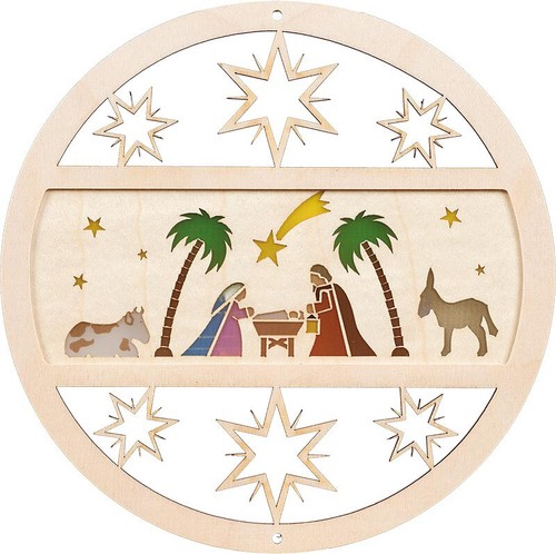 Fensterbild heilige famiie - fensterbild,