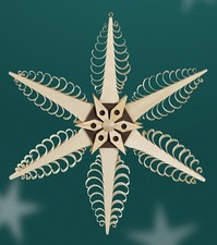 Fensterschmuck Spanstern Mitte