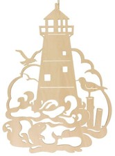 Fensterbild Leuchtturm