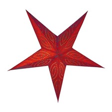 Papierstern rot, 5 Zacken Ø